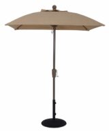 5.5′ Square Crank-To-Lift Fiberglass Rib Market Umbrella