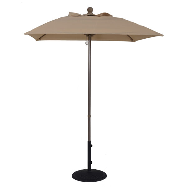 5.5' Square Crank-To-Lift Fiberglass Rib Market Umbrella