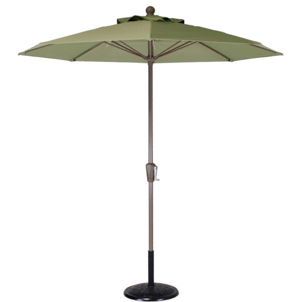 7.5' Crank-To-Lift Fiberglass Rib Market Umbrella