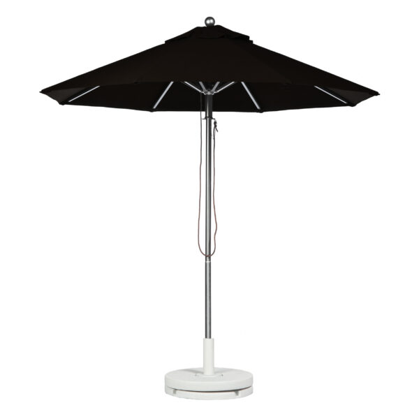 7.5' Pulley-Lift Aluminum Rib Commercial Market Umbrella