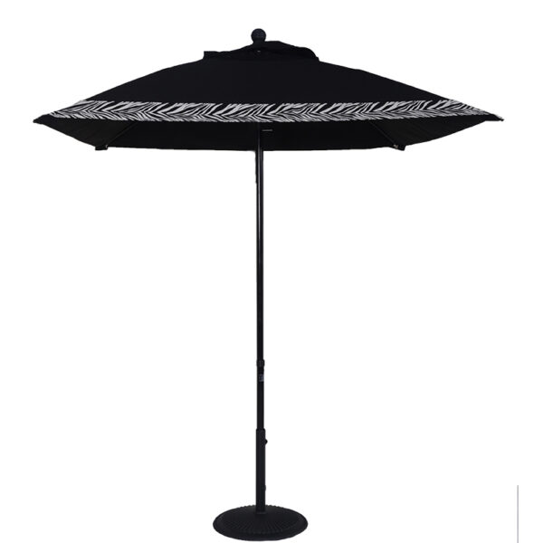 6.5' Square Crank-To-Lift Fiberglass Rib Market Umbrella