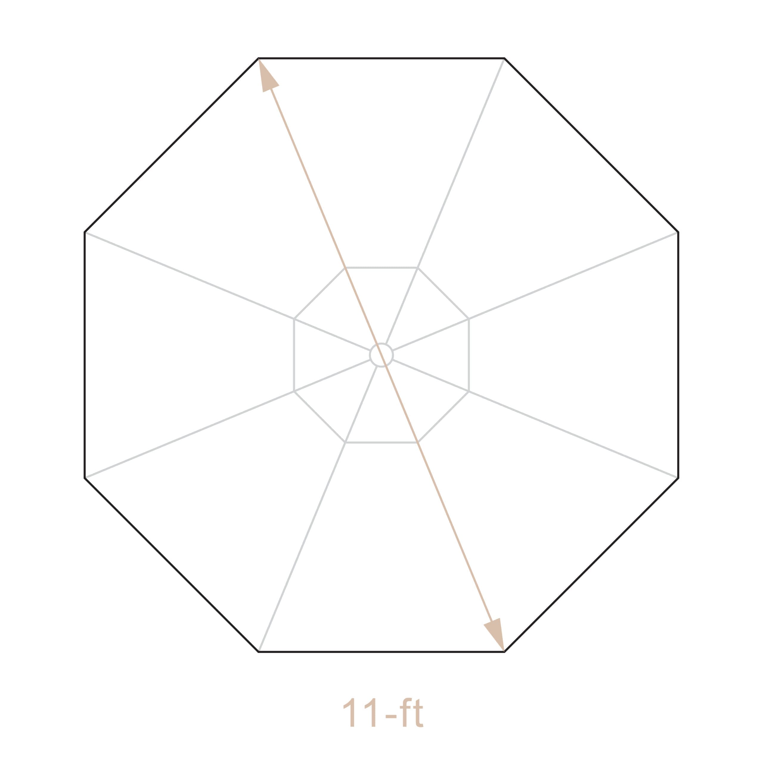 11′ PulleyLift Fiberglass Rib Market Umbrella Outdoor Living Your Way
