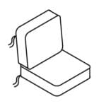 Matching fabric ties +$6