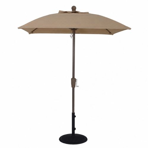 5.5′ Square Crank-To-Lift Fiberglass Rib Market Umbrella