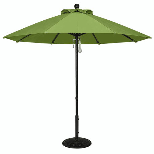 Green umbrella locking pin detail